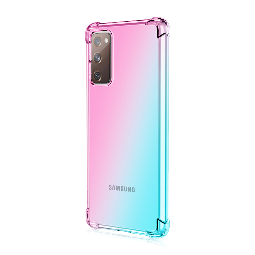 TPU Gradient Anti-Drop Phone Cover Shell for Samsung Galaxy S20 FE/S20 Fan Edition/S20 FE 5G/S20 Fan Edition 5G/S20 Lite - Pink/Green TPU Gradient Anti-Drop Phone Cover Shell for Samsung Galaxy S20 FE/S20 Fan Edition/S20 FE 5G/S20 Fan Edition 5G/S20 Lite - Pink/Green